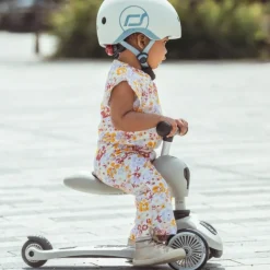Scoot&Ride Capacete Infantil XXS-S Areia 45-51cm | Com Luz LED e Fecho Magnético