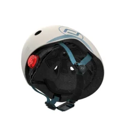 Scoot&Ride Capacete Infantil XXS-S Areia 45-51cm | Com Luz LED e Fecho Magnético