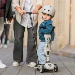 Scoot&Ride Highwaykick 1 Push&Go Trotinete Areia | 1-3 Anos | Com Pega Empurrar Adulto