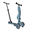Scoot & Ride Highwaykick 1 Push&Go Trotinete Evolutiva Azul 3 em 1 | 1-3A Pega Empurrar, Assento Regulável sem Ferramentas