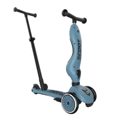 Scoot & Ride Highwaykick 1 Push&Go Trotinete Evolutiva Azul 3 em 1 | 1-3A Pega Empurrar, Assento Regulável sem Ferramentas