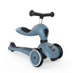 Scoot&Ride Highwaykick 1 Trotinete Azul 2 em 1 com Assento | Dos 1 aos 5 Anos