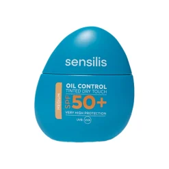 Sensilis Oil Control Tinted Dry Touch Medium SPF50+ 40ml | Protetor solar cor pele oleosa e matificante