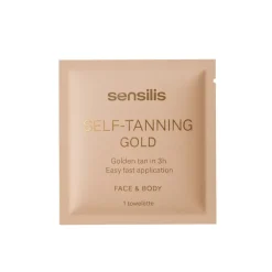Sensilis Self-Tanning Gold Toalhitas Autobronzeadoras 6 unidades | Bronzeado Natural em 3h