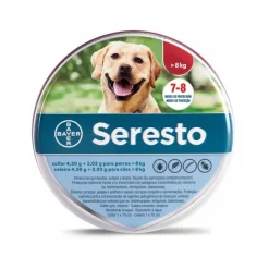Seresto Coleira 4,50G+2,03G Cão mais de 8Kg