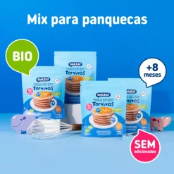 Smileat Biológico Panquecas Cereais Aveia Integral e Mirtilos +8M 125g