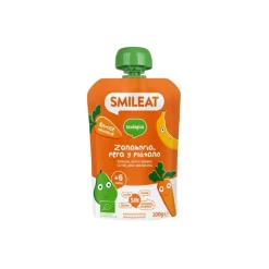 Smileat Bio Saqueta Fruta Cenoura Pera e Banana +6M 100g