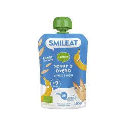 Smileat Bio Saqueta Iogurte e Aveia +9M 100g