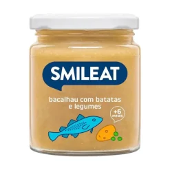 Smileat Boião Bacalhau com Batata e Legumes Biológicos +6M 230g