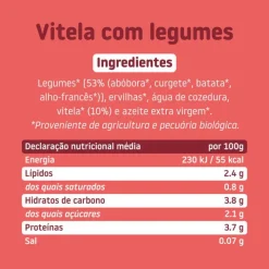 Smileat Boião de Vitela com Legumes +6M 230g