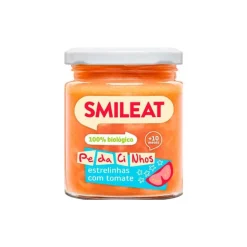 Smileat Boião Pedacinhos de Macarrão com Tomate Biológico +10M 230g