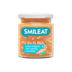 Smileat Boião Pedacinhos de Salmão com Ervilhas Biológico +10M 230g