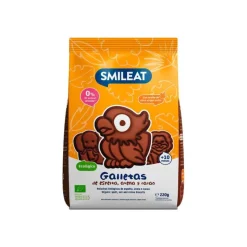 Smileat Bolachas Espelta, Aveia e Cacau Biológico +10M 220g