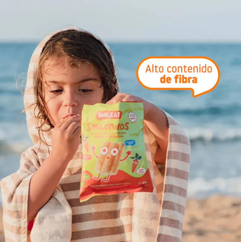 Smileat Smilondas Snack Milho com Lentilhas e Cenoura Biológico +15M 25g