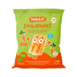 Smileat Smilondas Snack Milho com Lentilhas e Cenoura Biológico +15M 25g