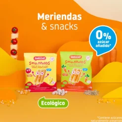 Smileat Smilondas Snack Milho com Lentilhas e Cenoura Biológico +15M 25g