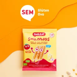 Smileat Smilondas Snack Milho com Tomate e Queijo Biológico +15M 25g