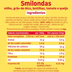 Smileat Smilondas Snack Milho com Tomate e Queijo Biológico +15M 25g