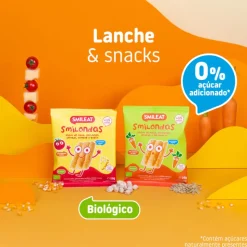 Smileat Smilondas Snack Milho com Tomate e Queijo Biológico +15M 25g