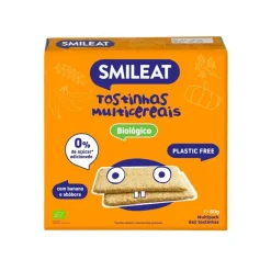 Smileat Tostinhas Multicereais com Banana e Abóbora +6M 6x2