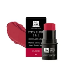 Soivre Cosmetics Stick Blush 3em1 Ruby 4g