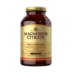 Solgar Magnesium Citrate 120 Comprimidos | Citrato de Magnésio | Função Muscular