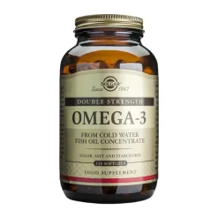 Solgar Ómega-3 Dupla Potência 120 Cápsulas | EPA + DHA | Coração, Cérebro e Visão