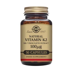 Solgar Vitamina K2 Natural 100mcg 50 Cápsulas | Ossos e Articulações