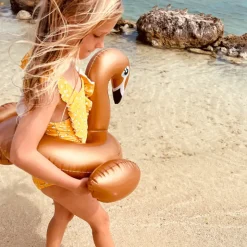 Swim Essentials Boia Abertura Cisne Dourado 55cm | +3 Anos 50kg