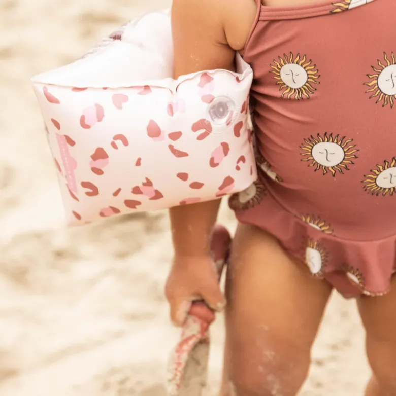 Swim Essentials Braçadeiras Leopard Old Pink 0-2 Anos | Até 15kg CE