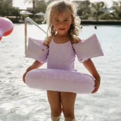 Swim Essentials Braçadeiras Lila Leopard 0-2A