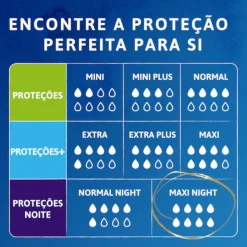 TENA Lady Discreet Maxi Night Penso Feminino Incontinência Nocturna 12 Unid.