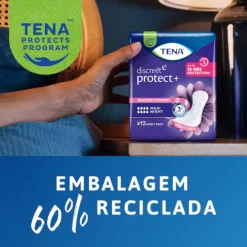 TENA Lady Discreet Maxi Night Penso Feminino Incontinência Nocturna 12 Unid.