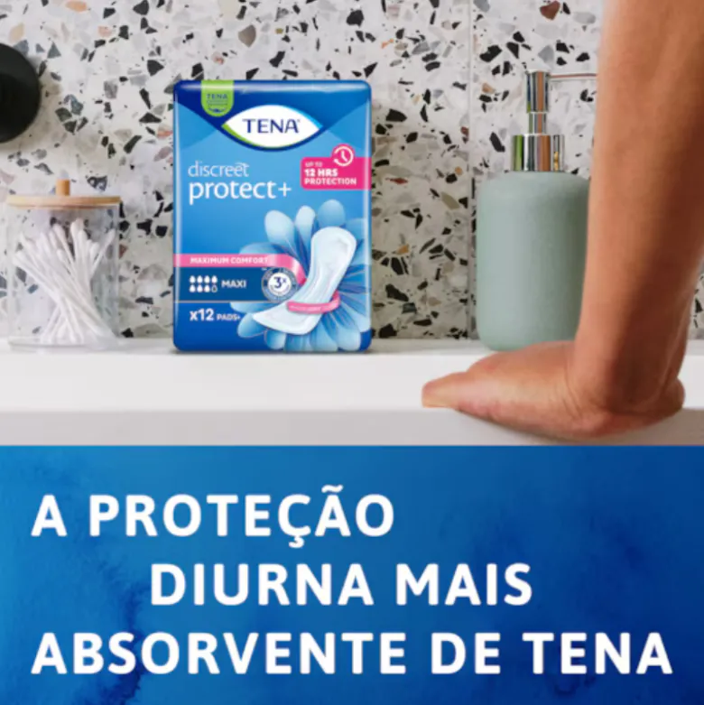 TENA Lady Discreet Maxi Pensos Incontinência Intensa 12 Horas 12 Unid.