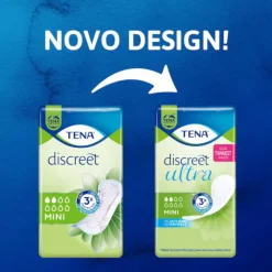 TENA Lady Discreet Mini Pensos Mulher Diários Perdas Ligeiras 20 Unidades