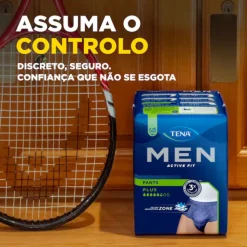 TENA Men Active Fit Cuecas Plus Homem Tam. M Proteção Incontinência 9 Unidades