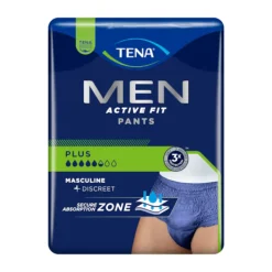TENA Men Active Fit Cuecas Plus Homem Tam. M Proteção Incontinência 9 Unidades