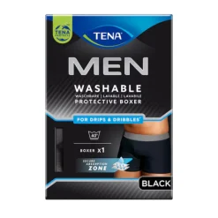 TENA Men Boxer Preto Lavável para Homem Tamanho L 1 Unidade