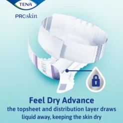 TENA ProSkin Flex Maxi XL Fraldas Incontinência Grave com Cinto Elástico 21 Unid.