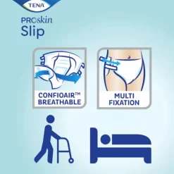 TENA ProSkin Slip Maxi M Fralda Descartável Alta Absorção 24 Unidades
