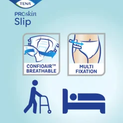 TENA ProSkin Slip Super L Fralda Descartável Incontinência Moderada a Severa 28 Unid.