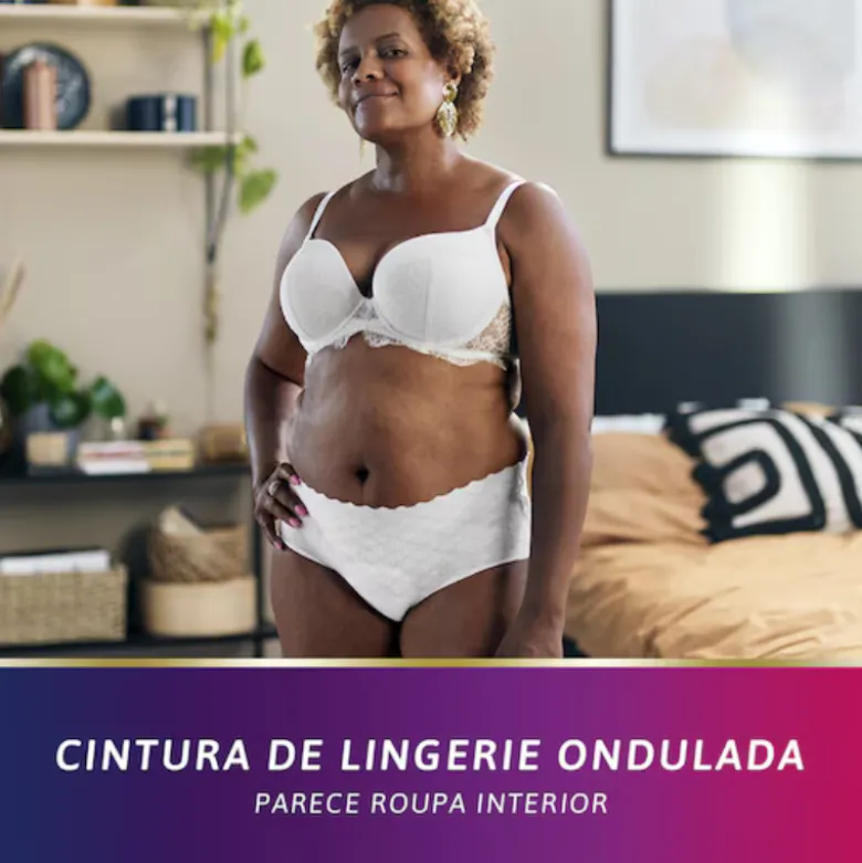 TENA Silhouette Blanc Cueca Cintura Baixa Mulher Normal Tam. M 12 Unid.