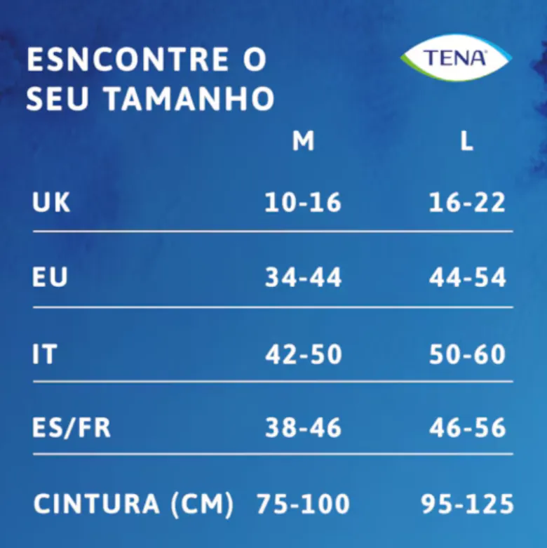 TENA Silhouette Creme Plus M Cueca Feminina Cintura Alta para Incontinência 9 Unidades