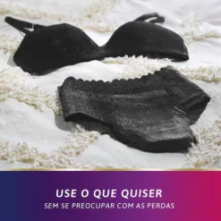 TENA Silhouette Noir Cueca Cintura Baixa Preta Mulher Normal Tam. L 9 Unid.