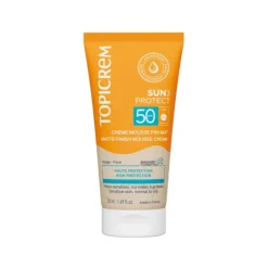 Topicrem Sun Protect Creme Mousse Matificante SPF50 50ml | Rosto - Pele mista a oleosa e sensível