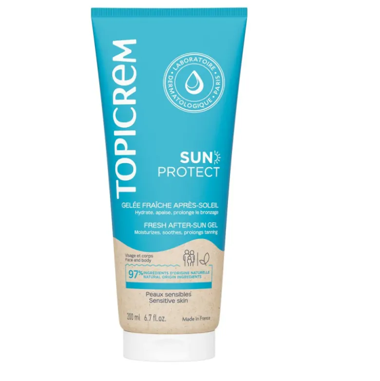 Topicrem Sun Protect Gel After Sun 200ml | Pós-Solar com Aloé Vera + Hidratação 48h
