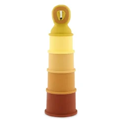 Trixie Copos Empilháveis Silicone Mr. Lion +10Meses | 5 Peças | Brinquedo de Banho Educativo