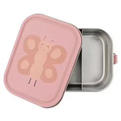 Trixie Lancheira Metálica Grande Mrs. Butterfly | Inox + Fecho Silicone | +3A