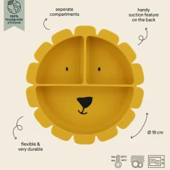 Trixie Prato Divisório com Ventosa Mr. Lion +4 Meses | Silicone 100%