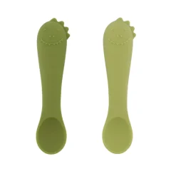 Trixie Primeiras Colheres Bebé Mr. Dino Pack 2 4m+ | Silicone Alimentar